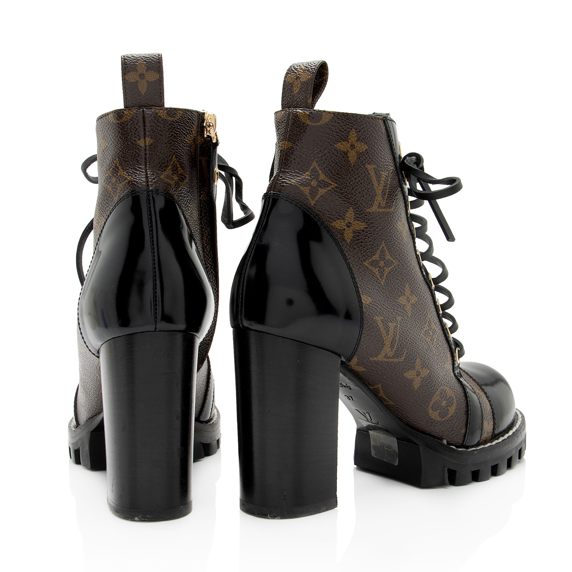 Louis Vuitton Monogram Canvas Star Trail Ankle Boots - Size 7 / 37 (SHF-R6Nbtv)