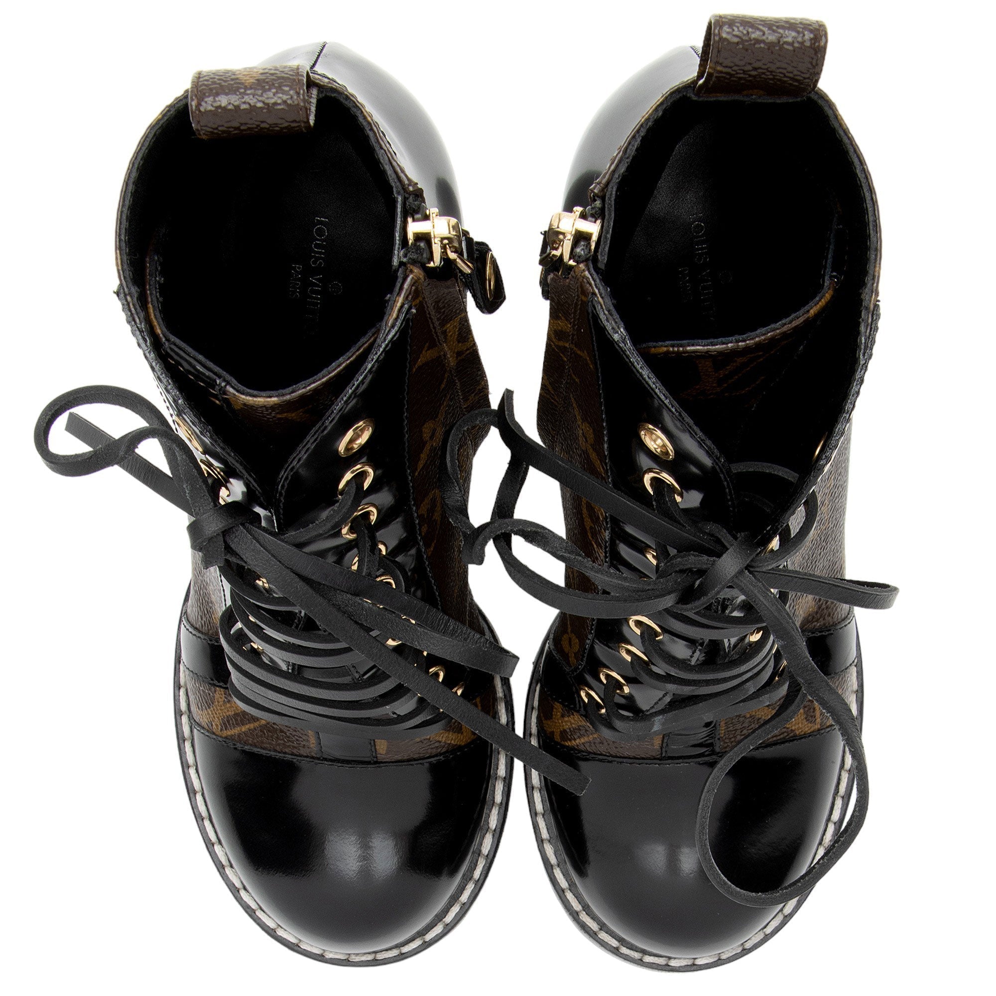 Louis Vuitton Monogram Canvas Star Trail Ankle Boots - Size 7 / 37 (SHF-R6Nbtv)