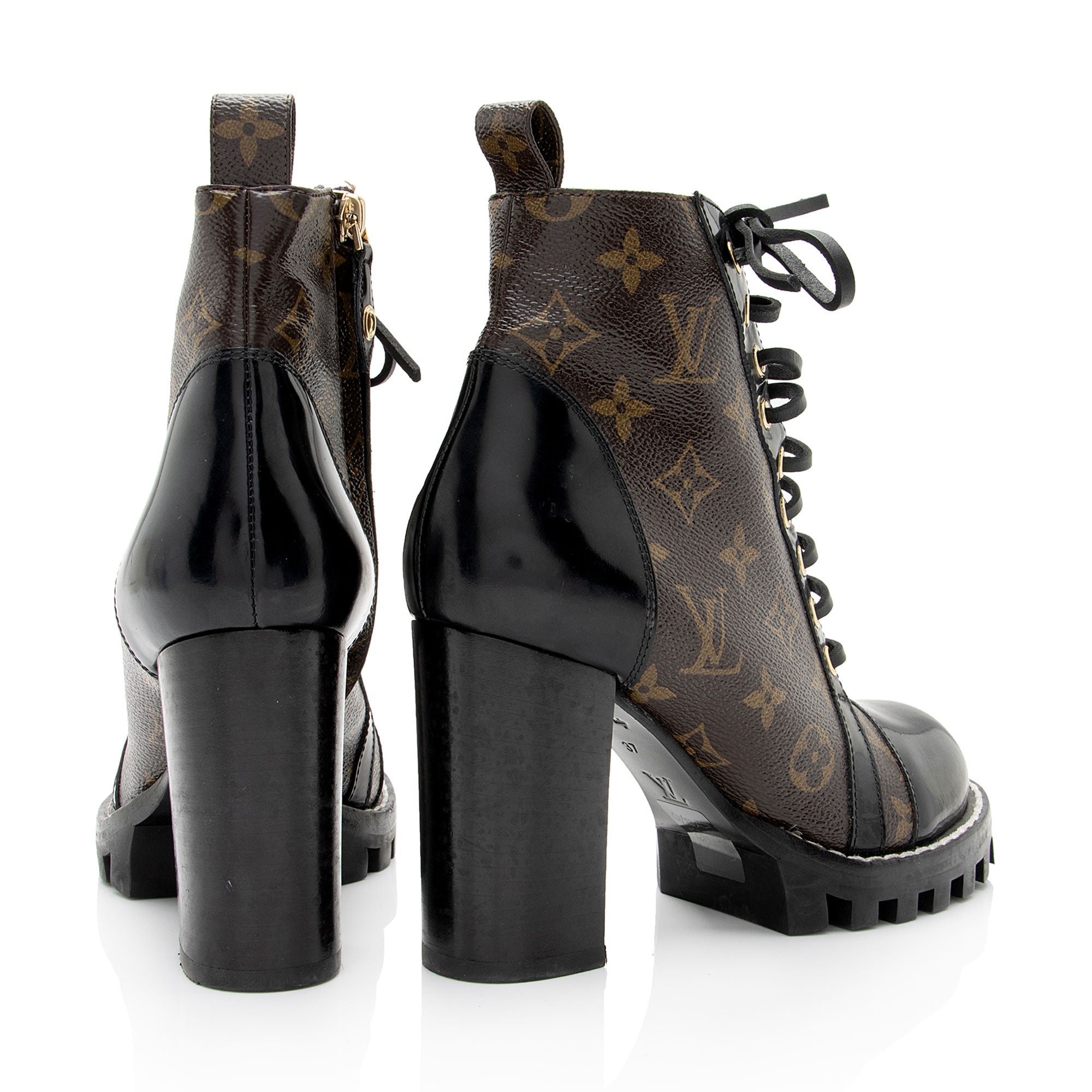 Louis Vuitton Monogram Canvas Star Trail Ankle Boots - Size 7 / 37 (SHF-oCgnsT)