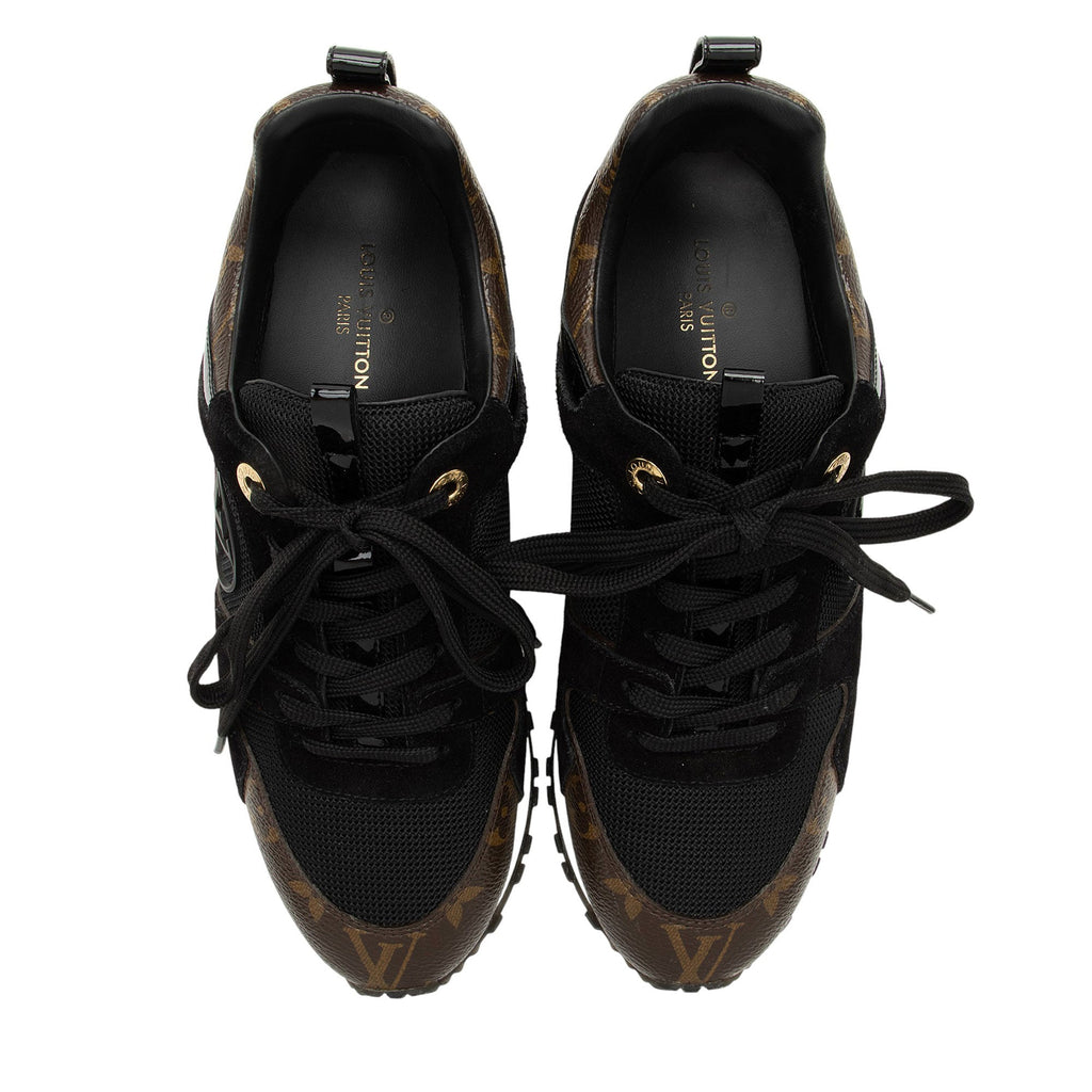 Louis Vuitton Monogram Canvas Suede Run Away Sneakers - Size 6.5 / 36.5