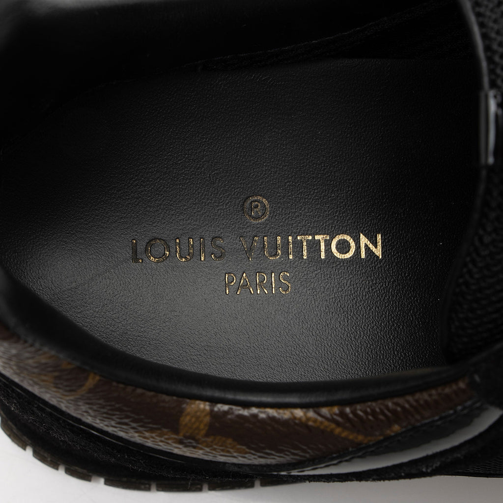 Louis Vuitton Monogram Canvas Suede Run Away Sneakers - Size 6.5 / 36.5