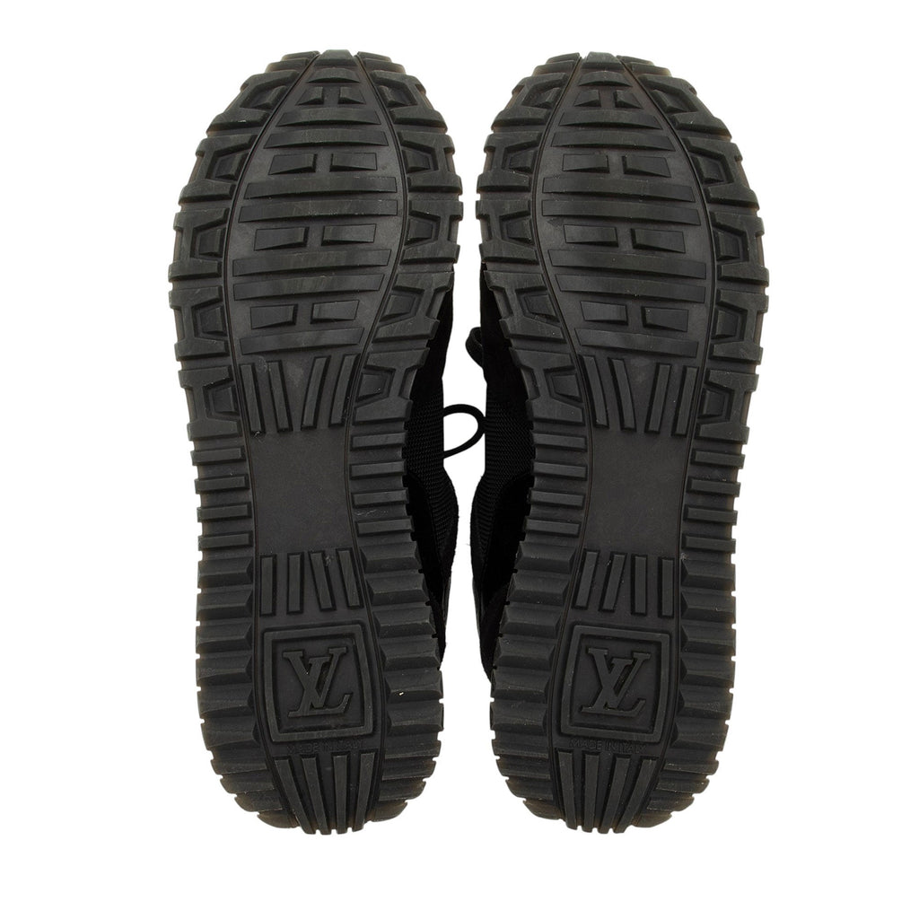 Louis Vuitton Monogram Canvas Suede Run Away Sneakers - Size 6.5 / 36.5