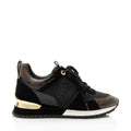 Louis Vuitton Monogram Canvas Suede Run Away Sneakers - Size 6.5 / 36.5