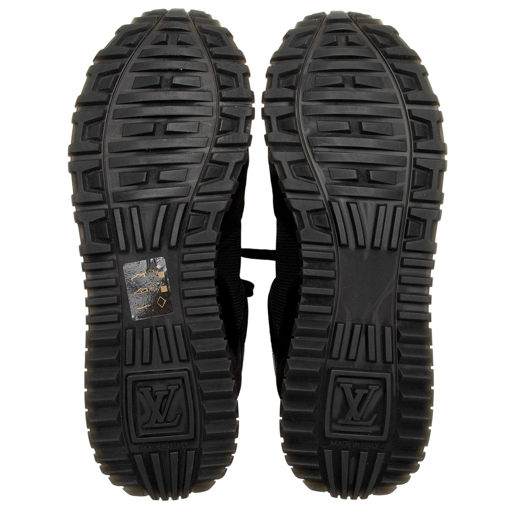 Louis Vuitton Monogram Canvas Suede Run Away Sneakers - Size 7 / 37