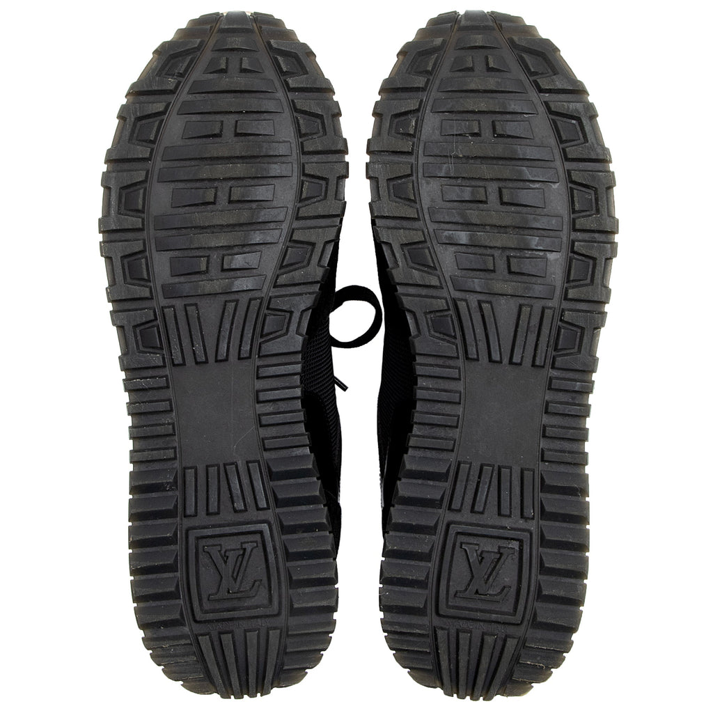 Louis Vuitton Monogram Canvas Suede Run Away Sneakers - Size 7.5 / 37.5 (SHF-22978)