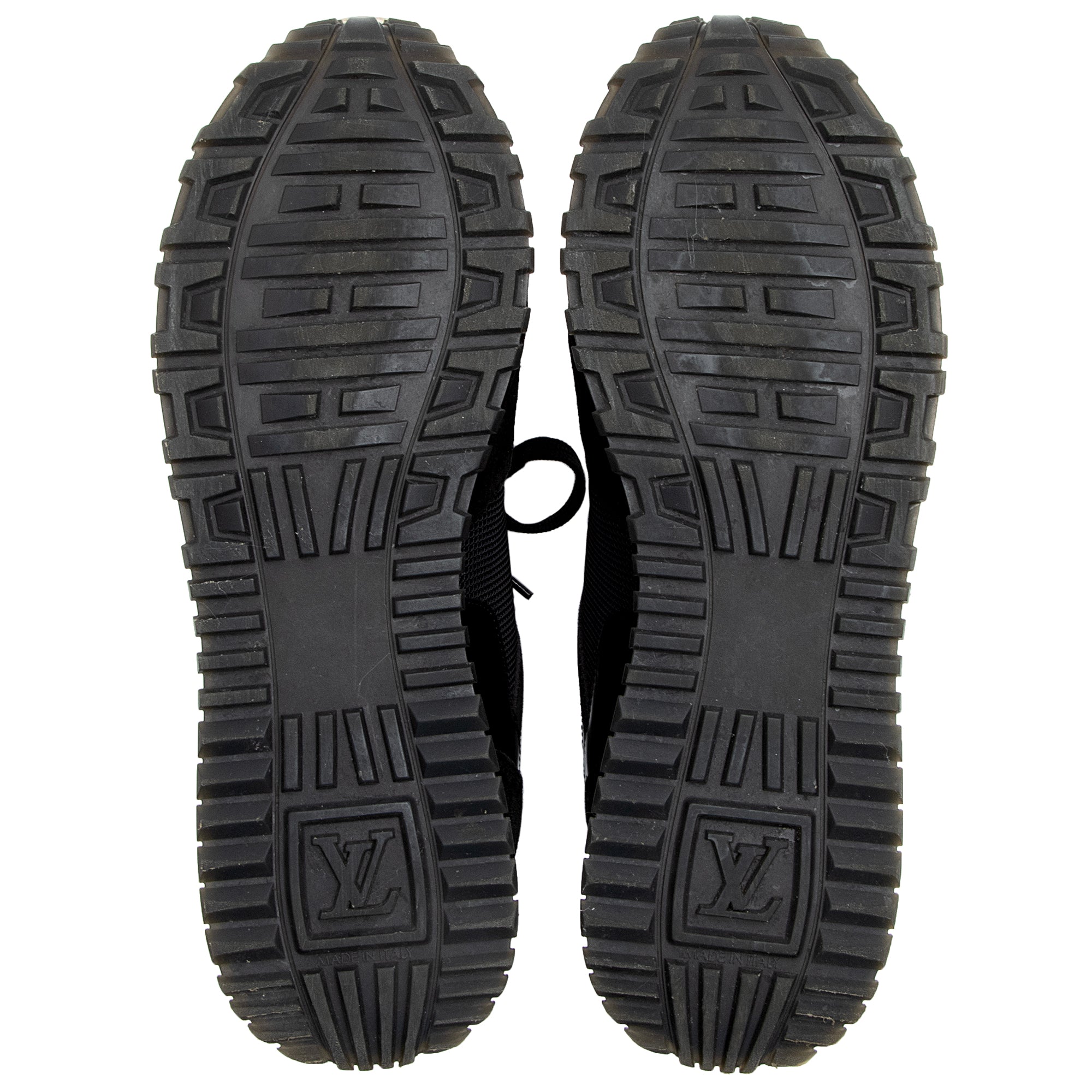 Louis Vuitton Monogram Canvas Suede Run Away Sneakers - Size 7.5 / 37.5 (SHF-22978)