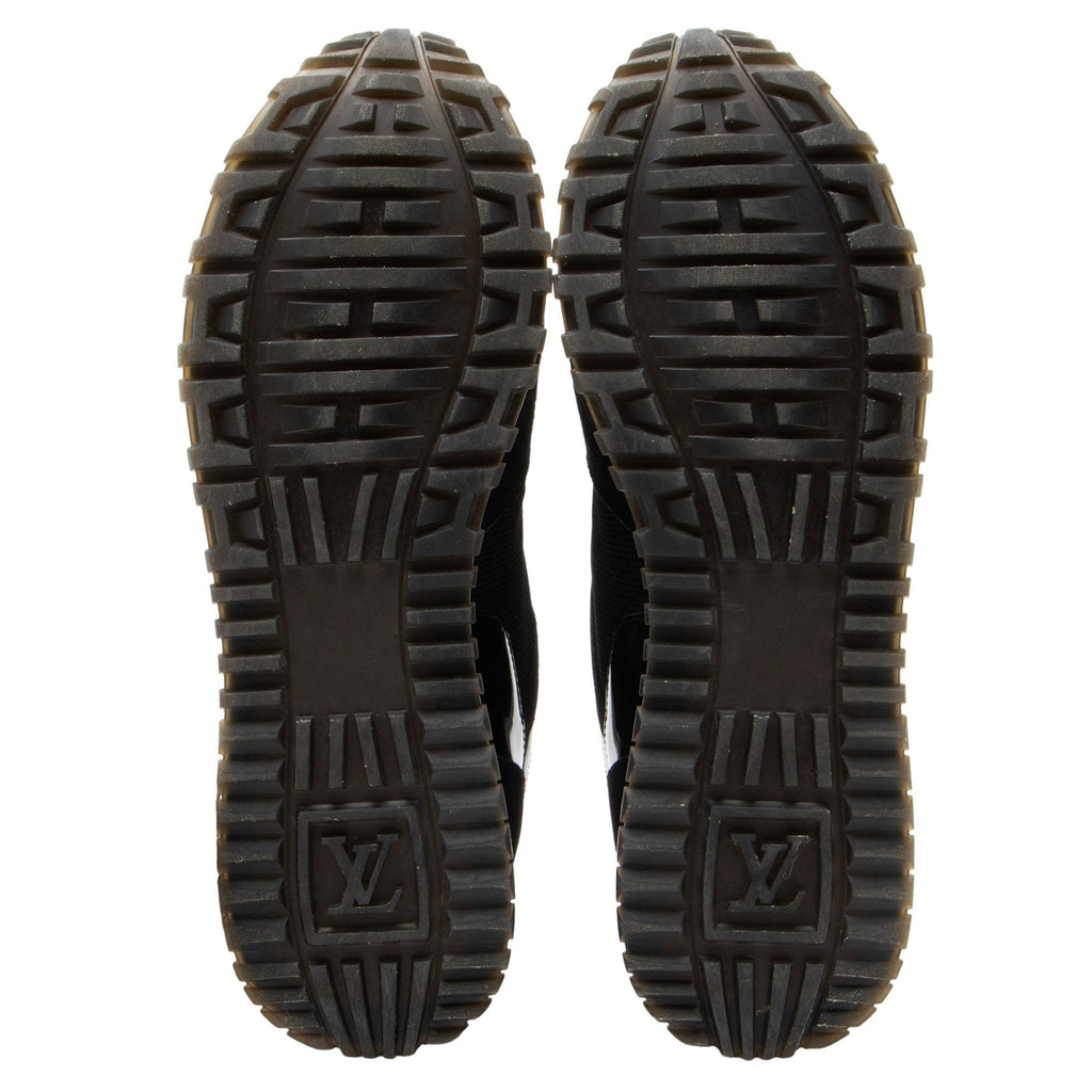 Louis Vuitton Monogram Canvas Suede Run Away Sneakers - Size 8.5 / 38.5