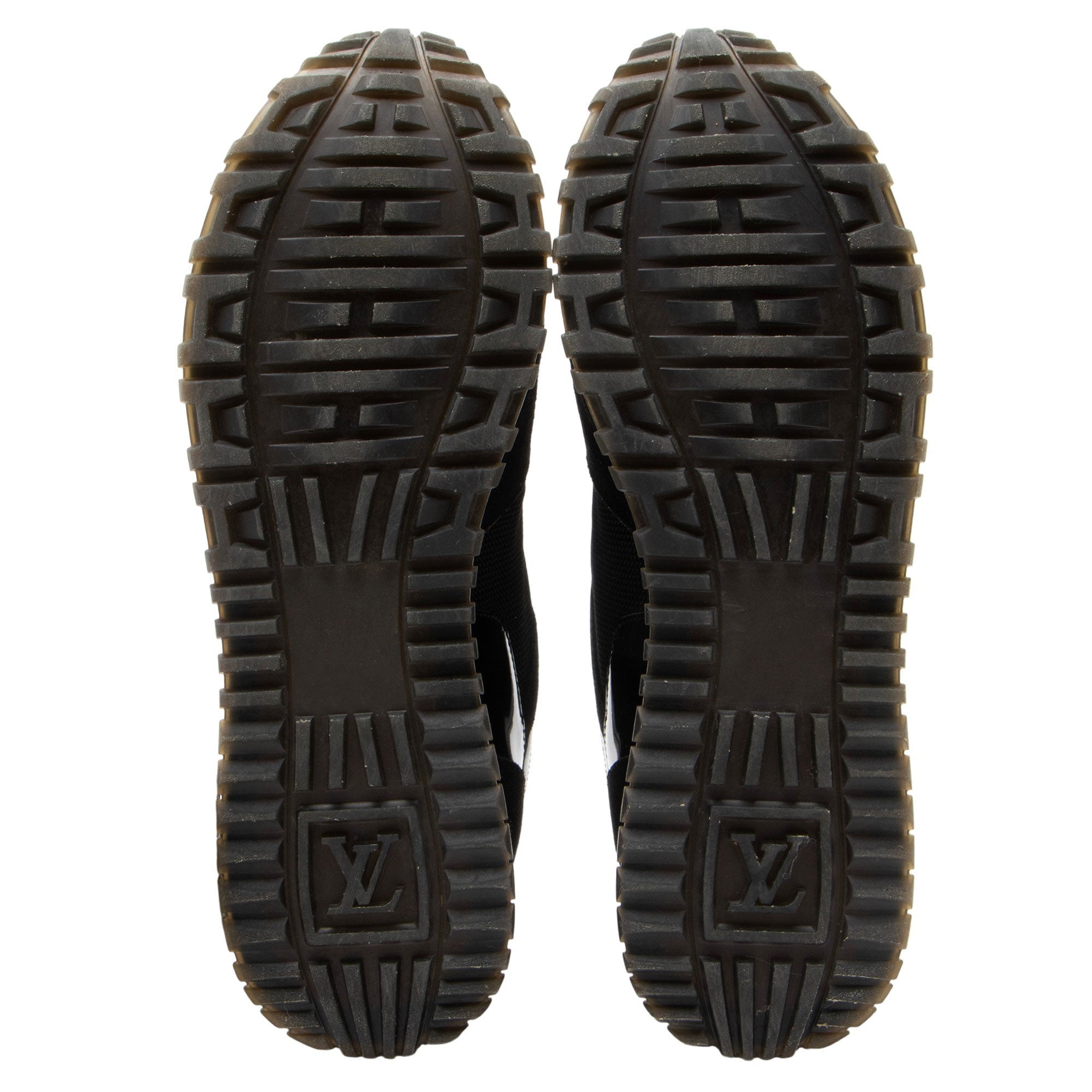 Louis Vuitton Monogram Canvas Suede Run Away Sneakers - Size 8.5 / 38.5
