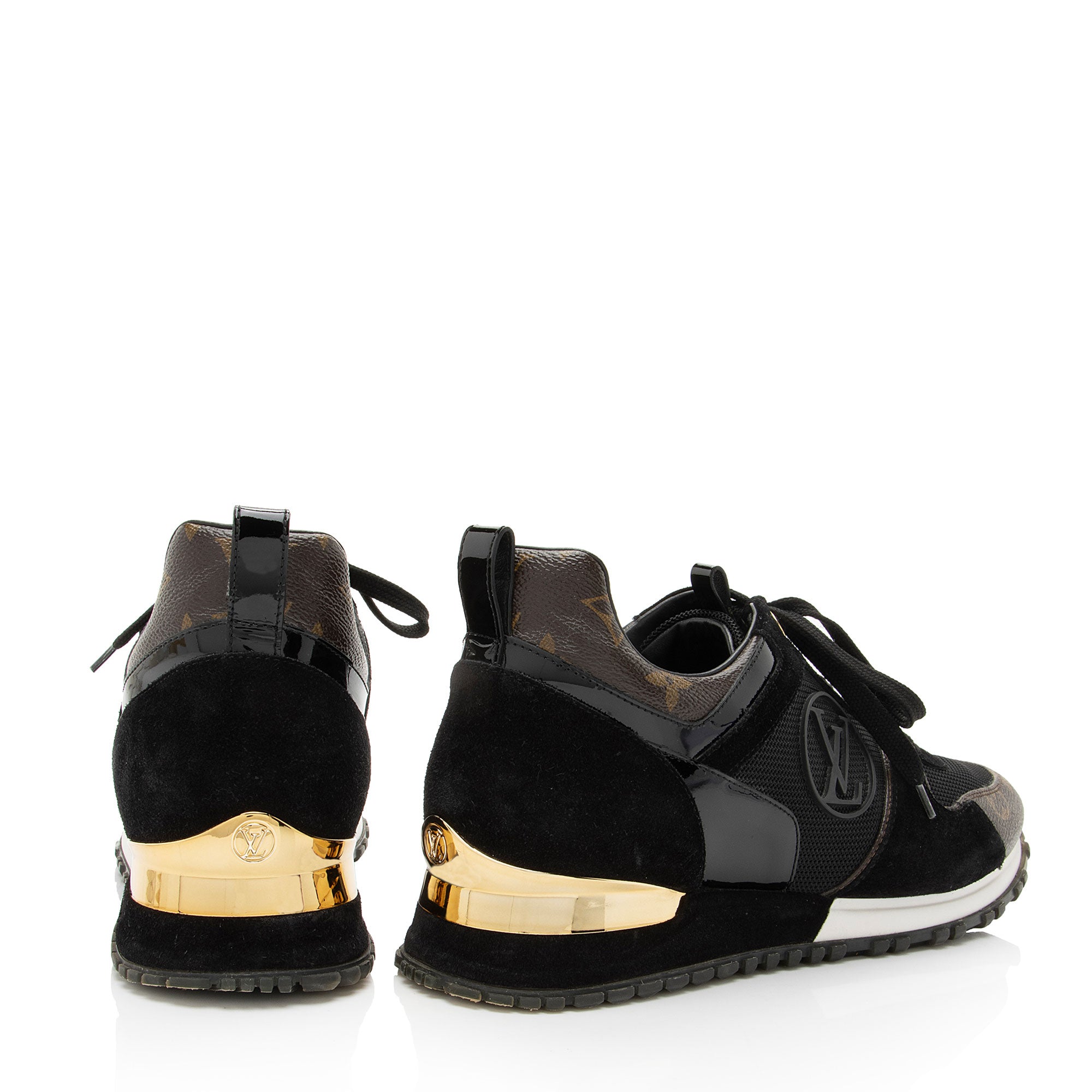 Louis Vuitton Monogram Canvas Suede Run Away Sneakers - Size 9 / 39