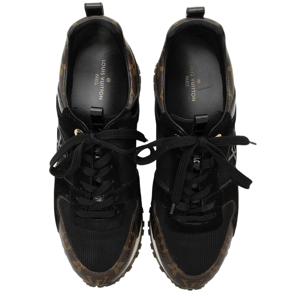 Louis Vuitton Monogram Canvas Suede Run Away Sneakers - Size 9 / 39