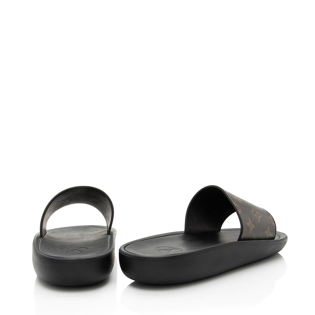 Louis Vuitton Monogram Canvas Sunbath Slide Sandals - Size 10 / 40