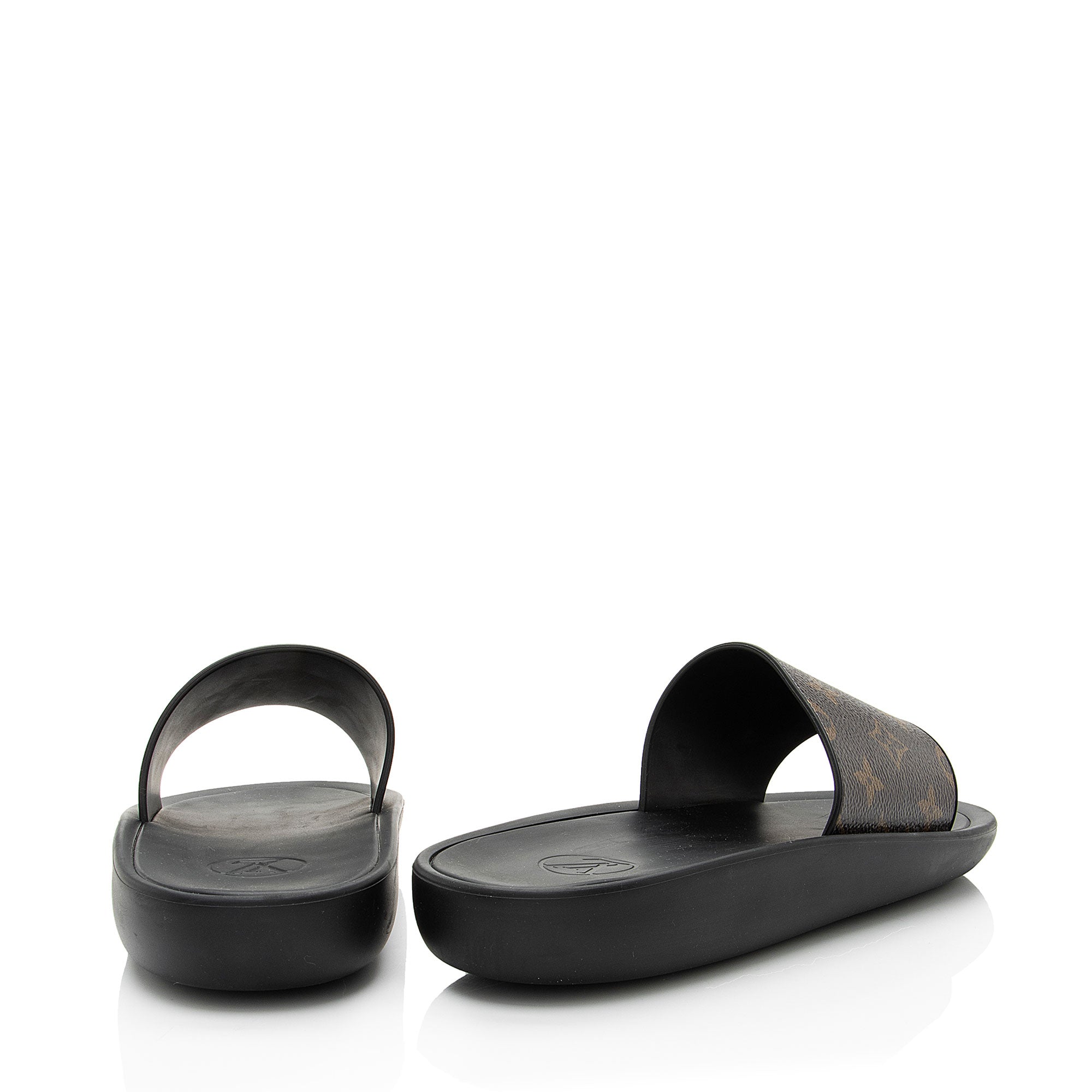 Louis Vuitton Monogram Canvas Sunbath Slide Sandals - Size 10 / 40