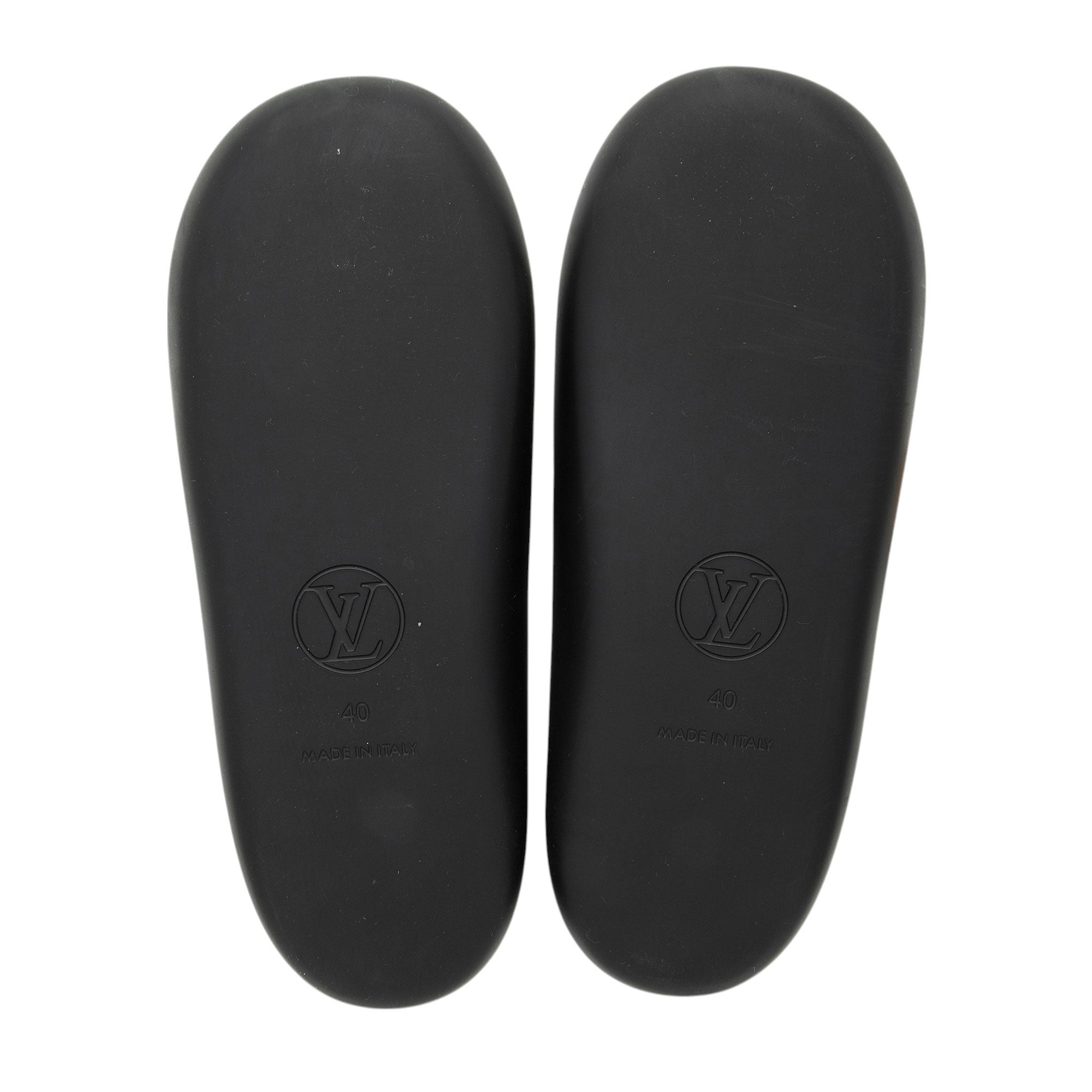 Louis Vuitton Monogram Canvas Sunbath Slide Sandals - Size 10 / 40