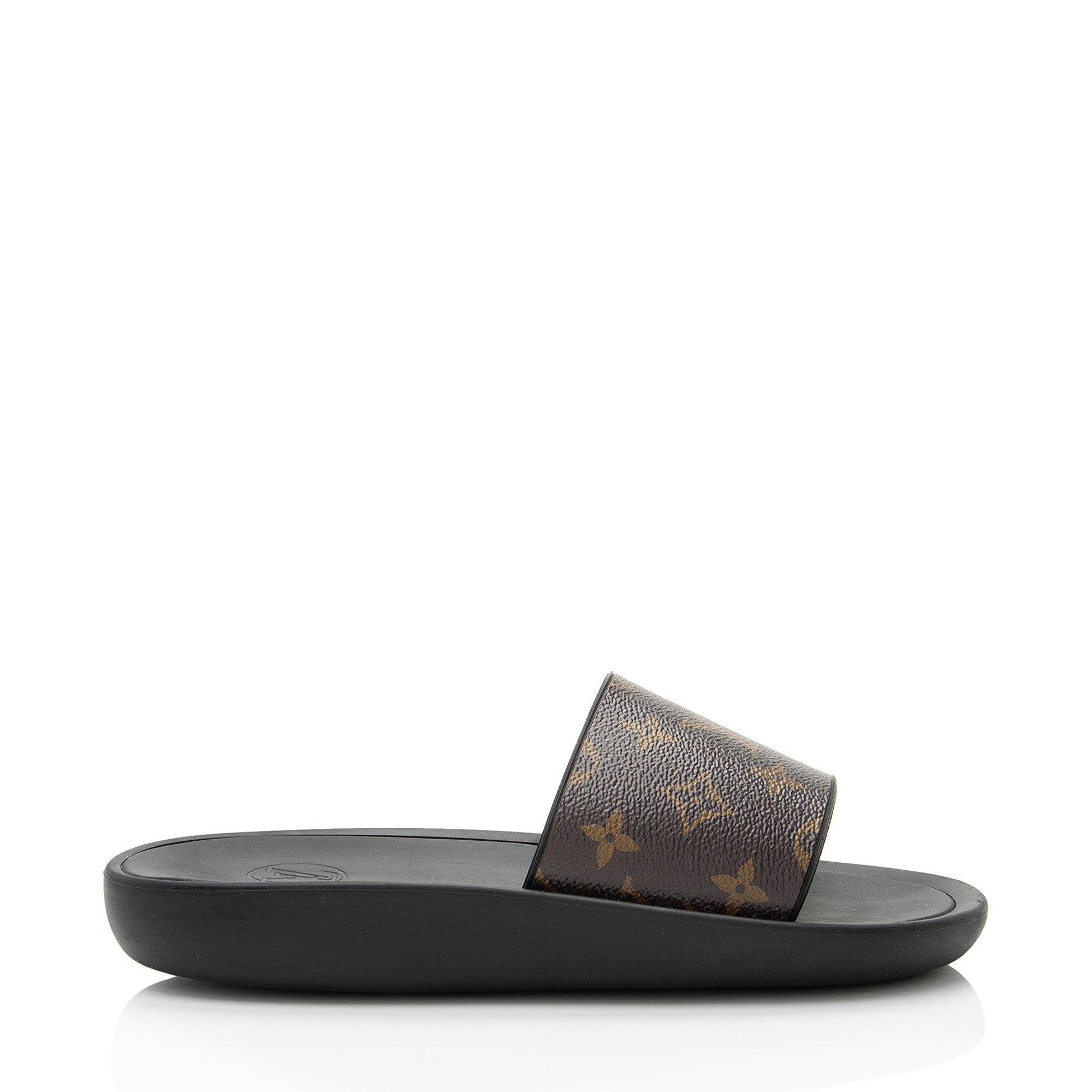 Louis Vuitton Monogram Canvas Sunbath Slide Sandals - Size 10 / 40