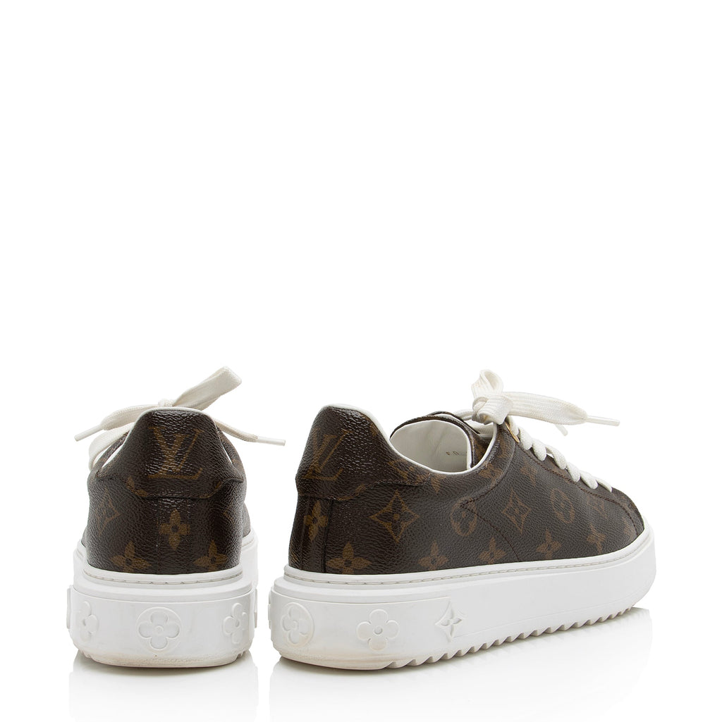 Louis Vuitton Monogram Canvas Time Out Sneakers - Size 9.5 / 39.5 (SHF-23697)