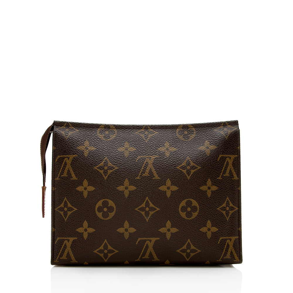 Louis Vuitton Monogram Canvas Toiletry Pouch 19 (SHF-17379)
