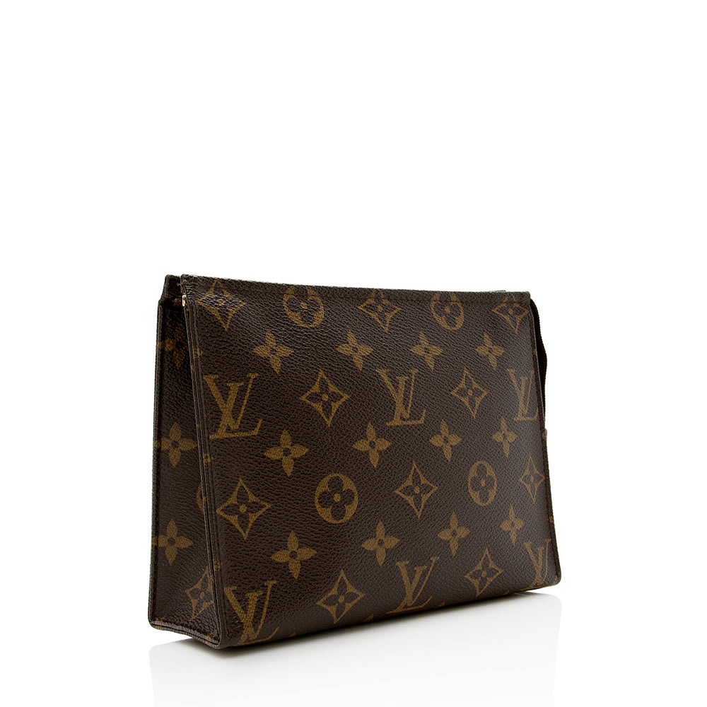 Louis Vuitton Monogram Canvas Toiletry Pouch 19 (SHF-17379)