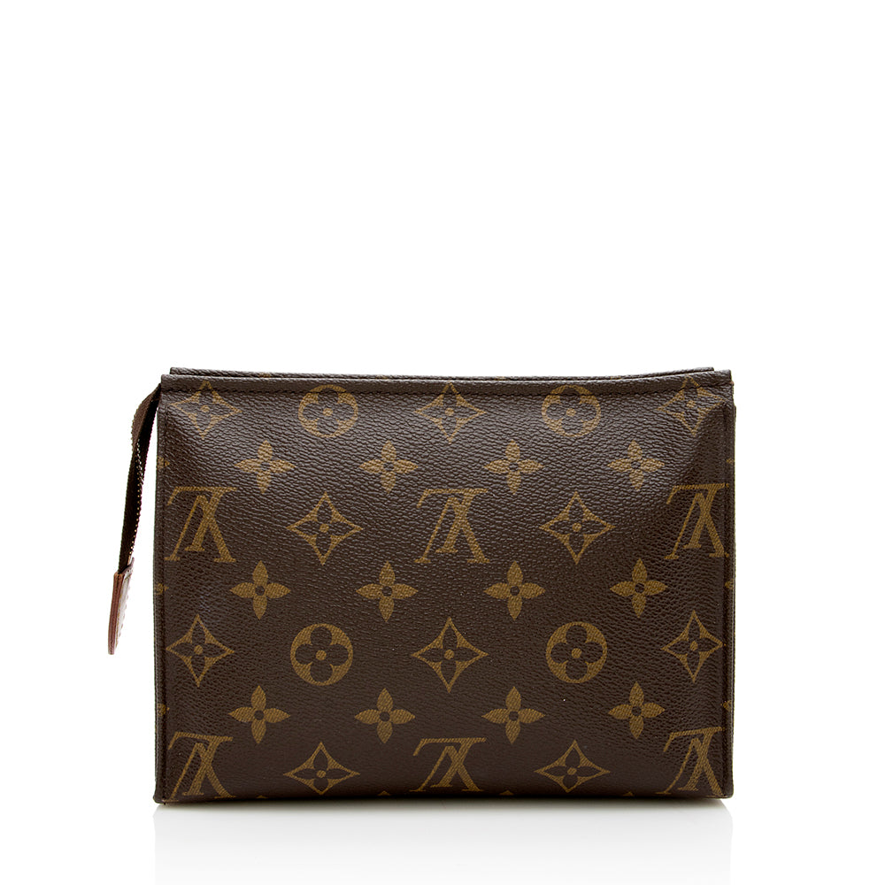 Louis Vuitton Monogram Canvas Toiletry Pouch 19 (SHF-17130)