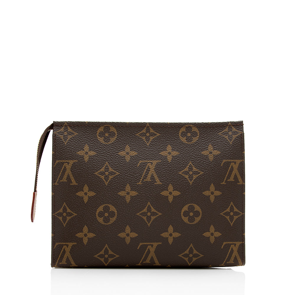 Louis Vuitton Monogram Canvas Toiletry Pouch 19 (SHF-20831)