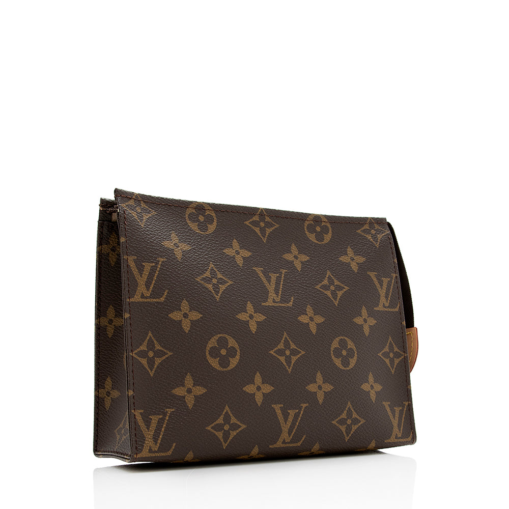 Louis Vuitton Monogram Canvas Toiletry Pouch 19 (SHF-20831)
