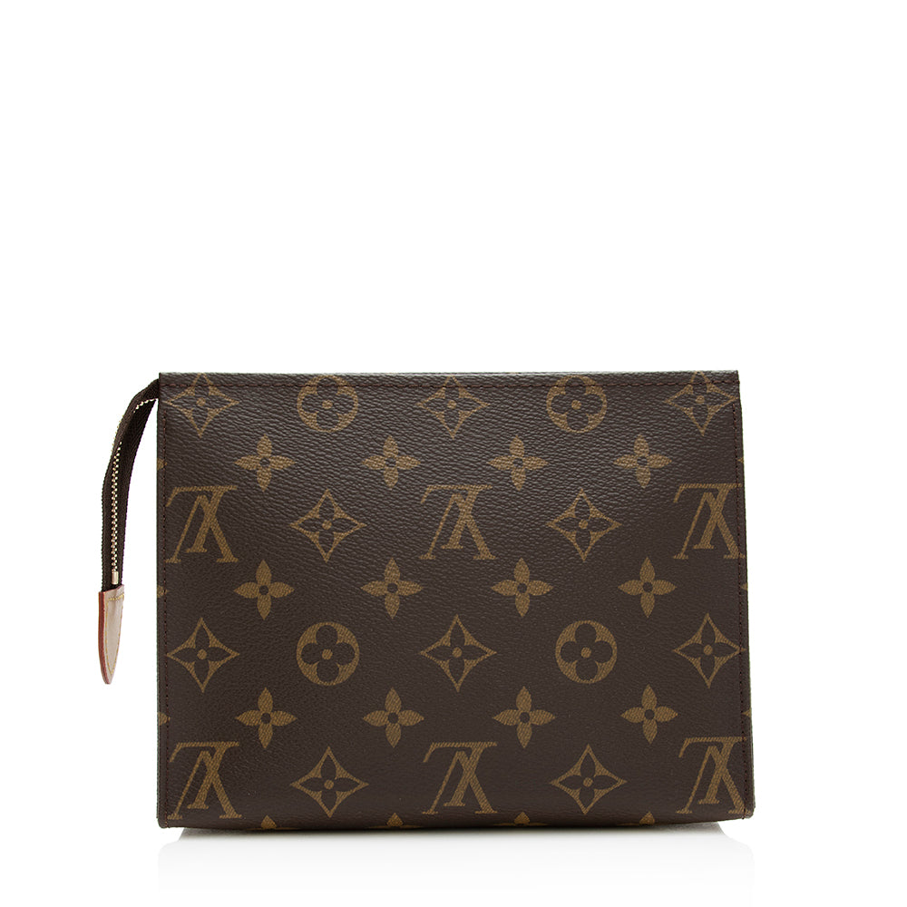 Louis Vuitton Monogram Canvas Toiletry Pouch 19 (SHF-20926)