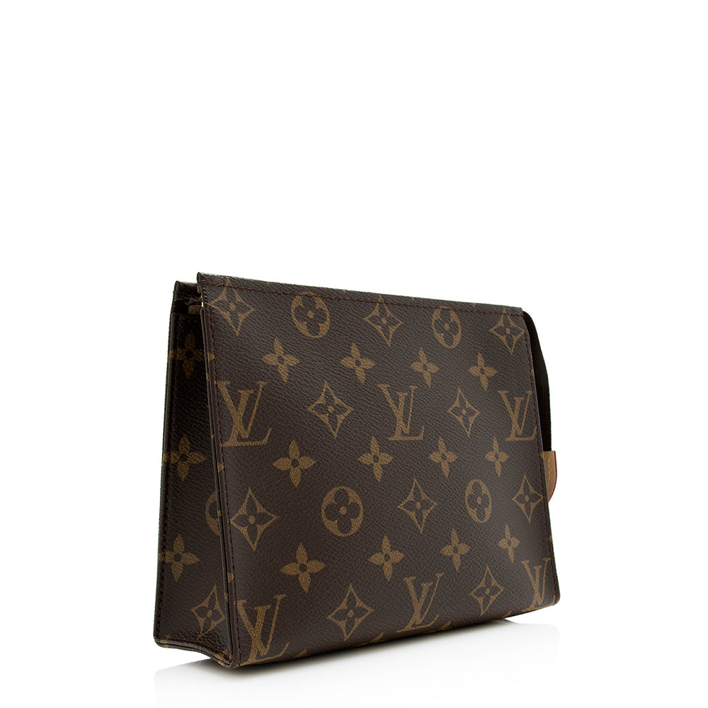 Louis Vuitton Monogram Canvas Toiletry Pouch 19 (SHF-20926)