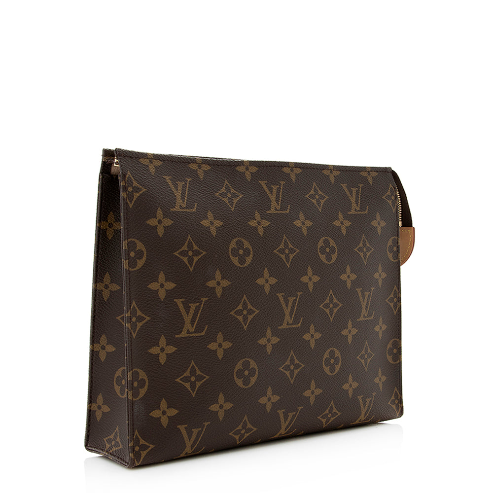 Louis Vuitton Monogram Canvas Toiletry Pouch 26 (SHF-20697)