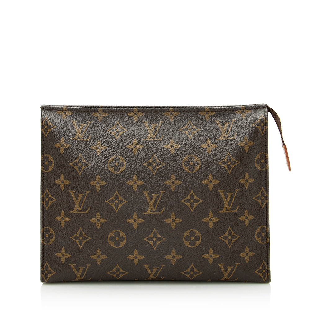 Louis Vuitton Monogram Canvas Toiletry Pouch 26 (SHF-21737)