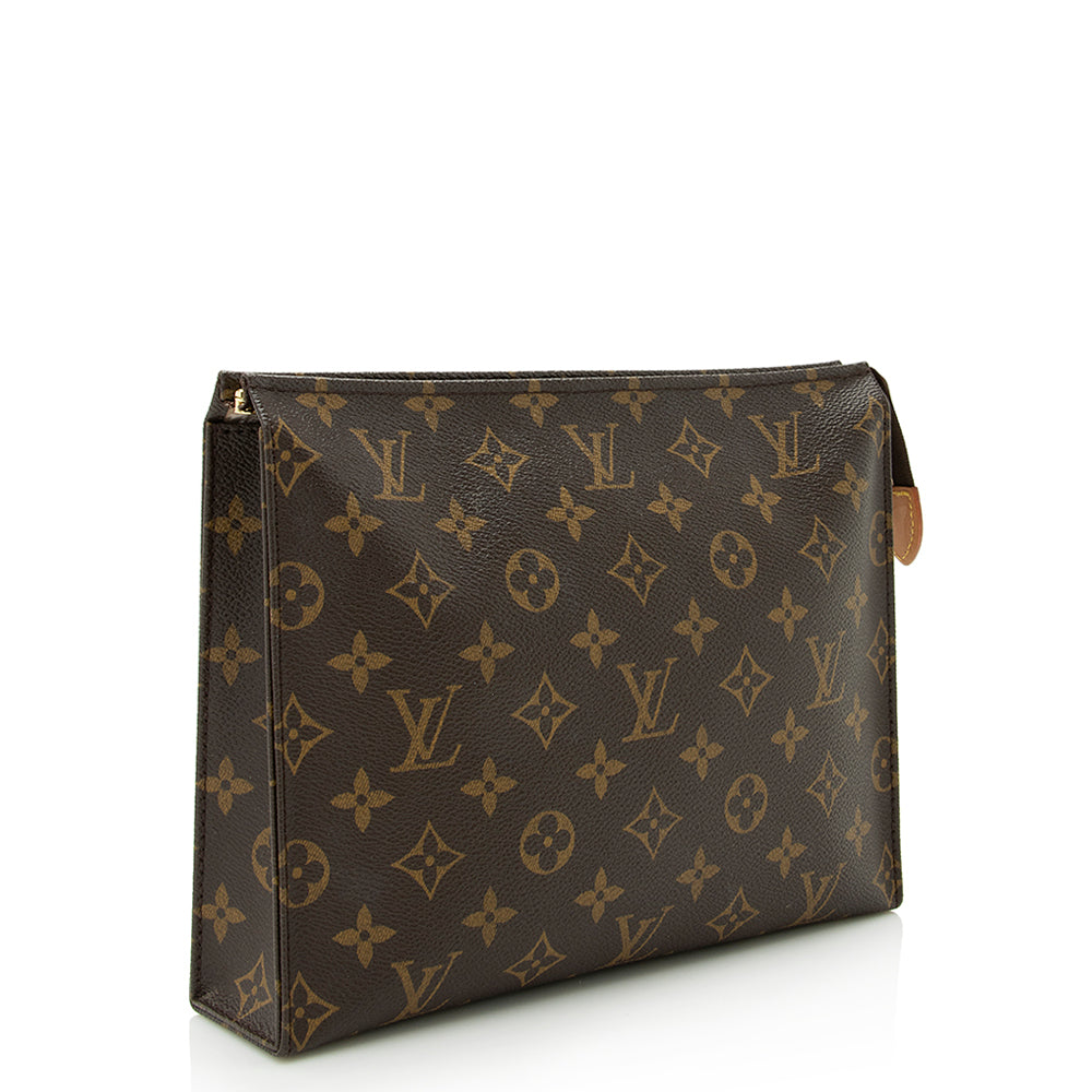 Louis Vuitton Monogram Canvas Toiletry Pouch 26 (SHF-21737)