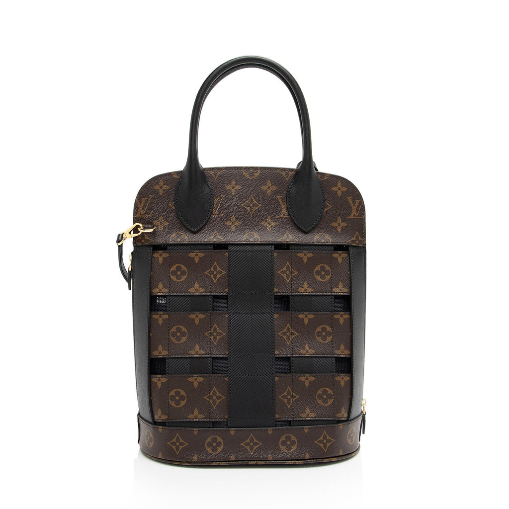 Louis Vuitton Monogram Canvas Tressage MM Tote (SHF-4PTk37)