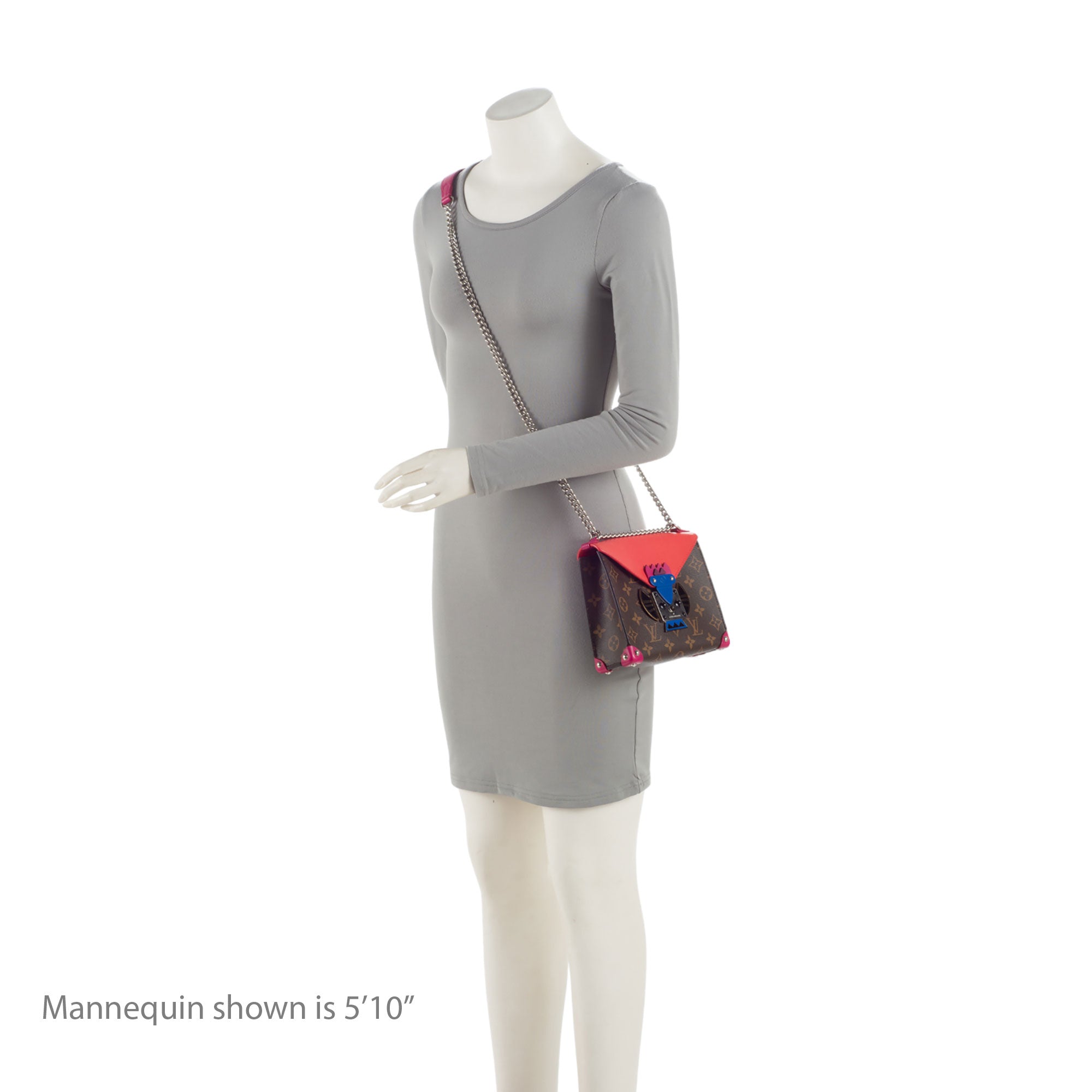 Louis Vuitton Monogram Canvas Totem Mask PM Pochette Bag (SHF-Ys9ktz)