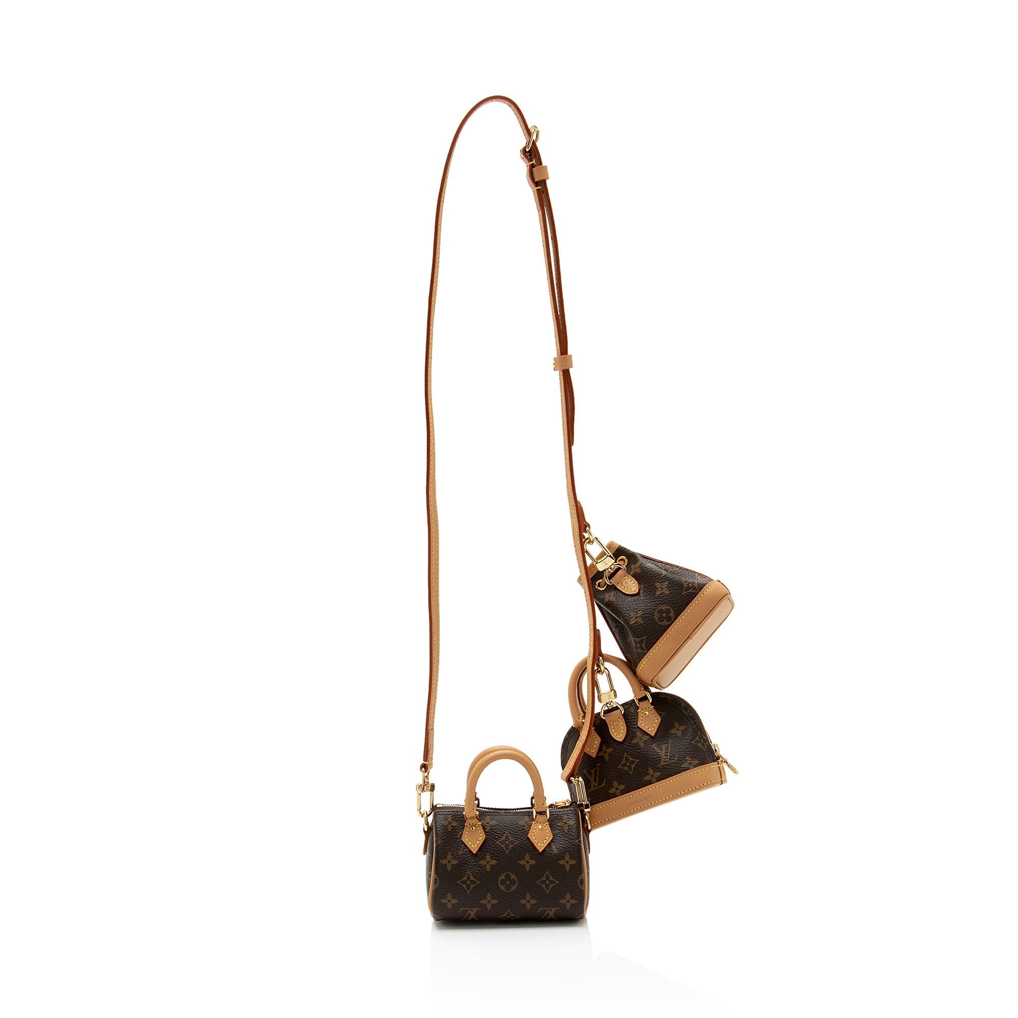 Louis Vuitton Monogram Canvas Trio Mini Icones Set (SHF-Cpl4K1)