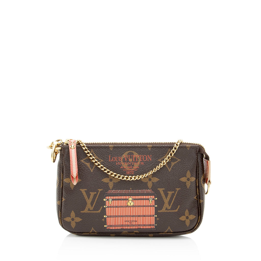 Louis Vuitton Monogram Canvas Trunks & Locks Mini Pochette Accessoires