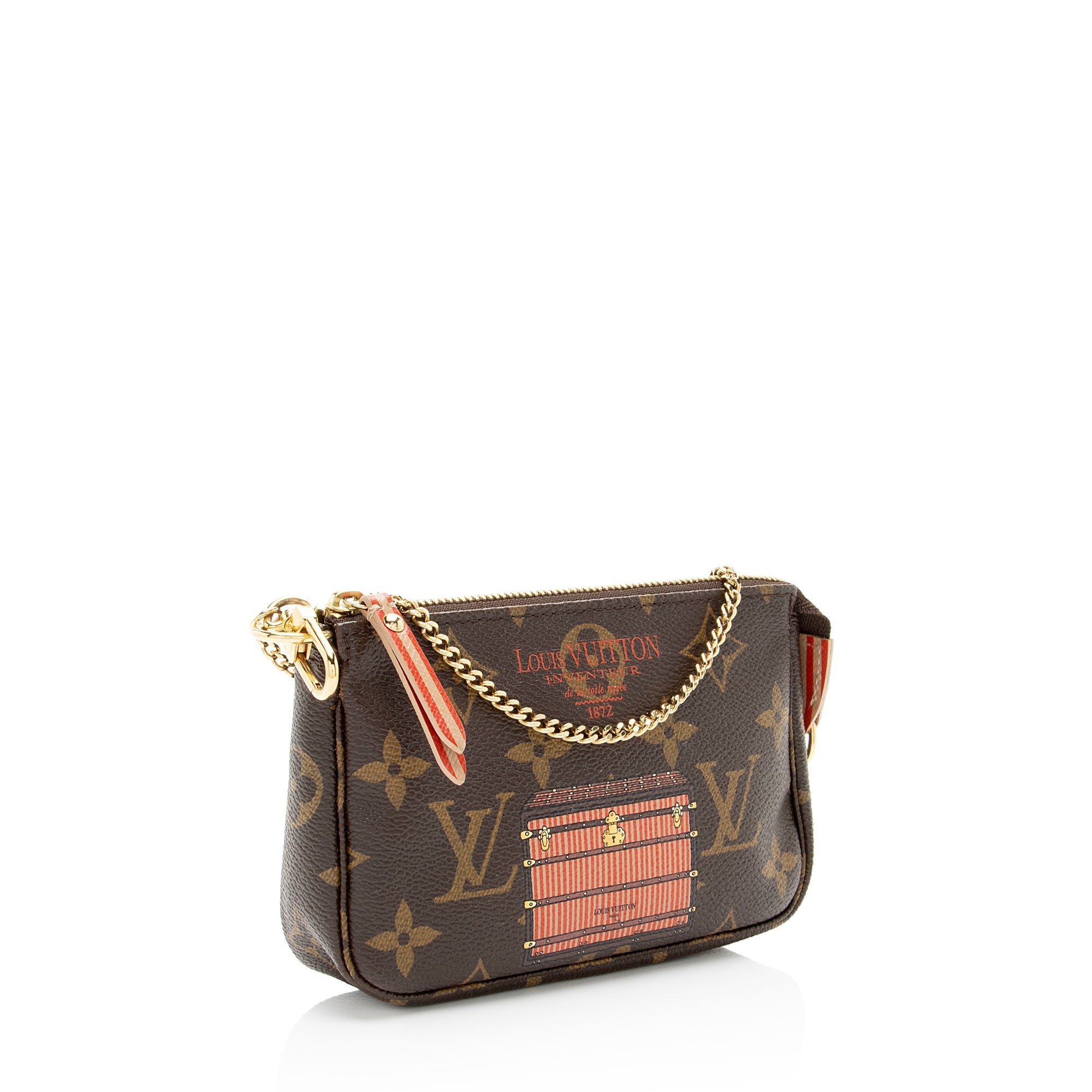 Louis Vuitton Monogram Canvas Trunks & Locks Mini Pochette Accessoires