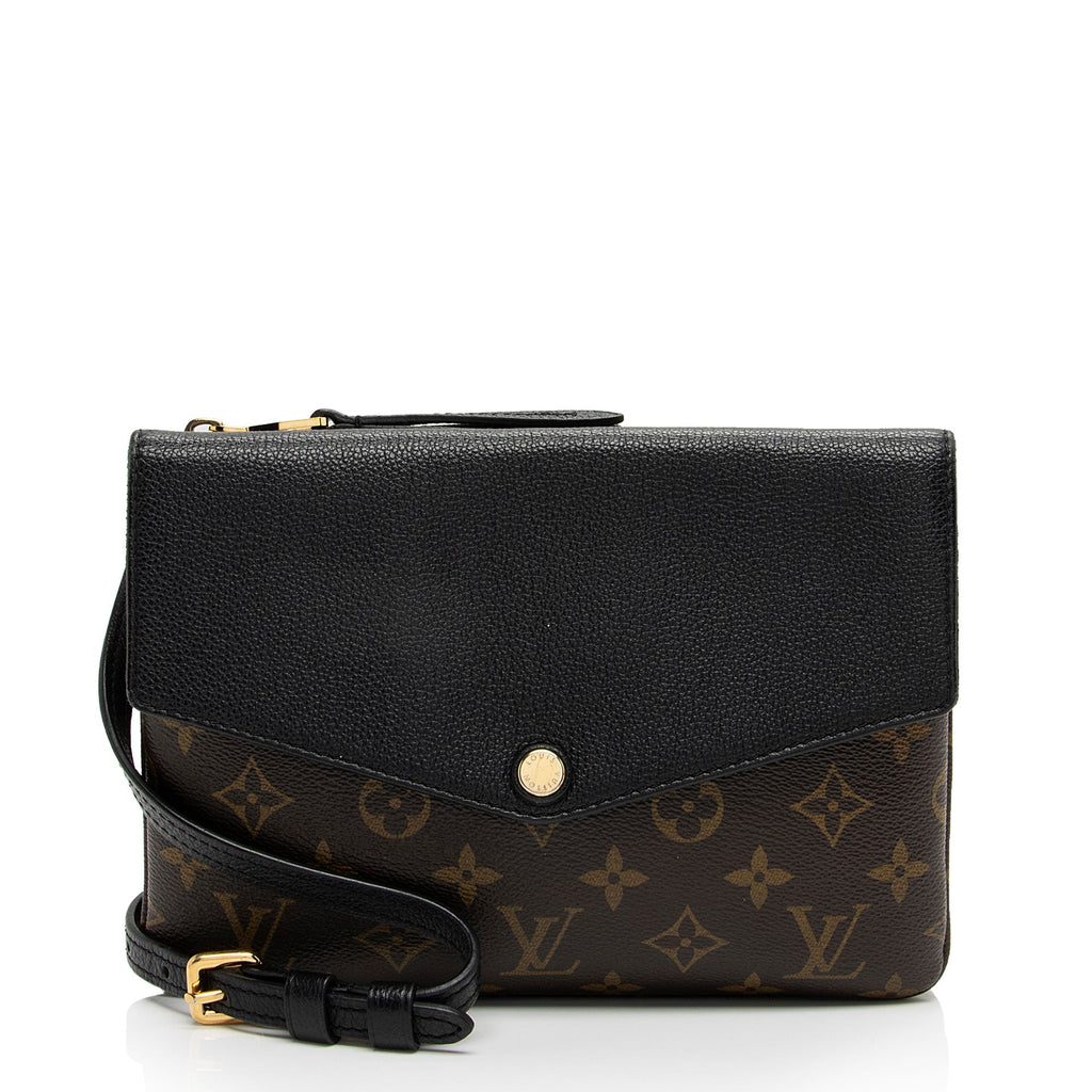 Louis Vuitton Monogram Canvas Twinset Shoulder Bag (SHF-6mMbf4)