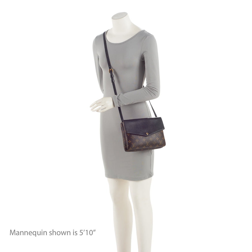 Louis Vuitton Monogram Canvas Twinset Shoulder Bag (SHF-6mMbf4)