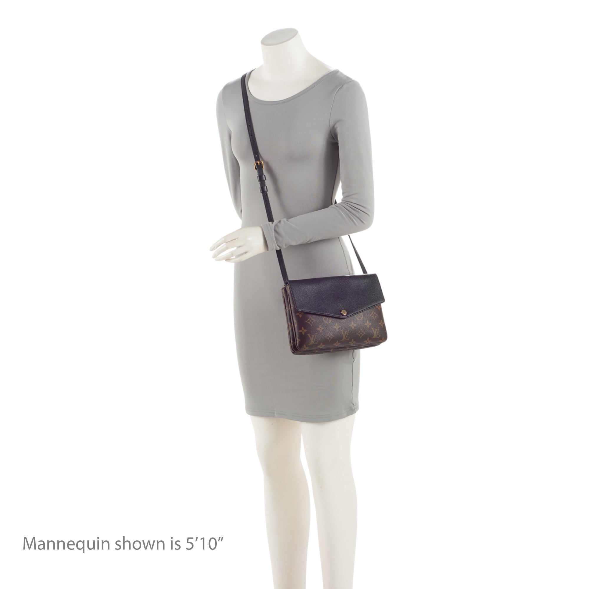 Louis Vuitton Monogram Canvas Twinset Shoulder Bag (SHF-6mMbf4)