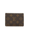 Louis Vuitton Monogram Canvas Two Card Holder Wallet (SHF-20091)