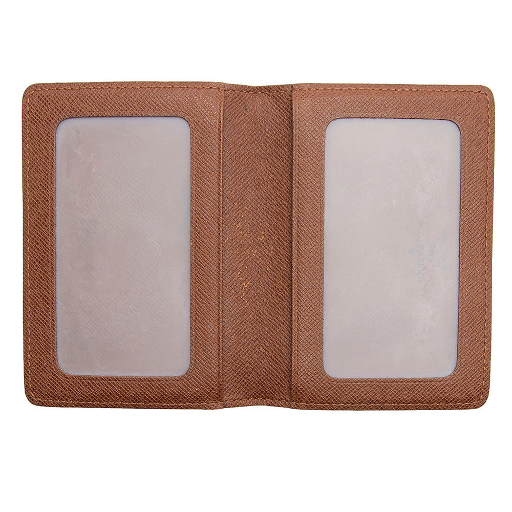 Louis Vuitton Monogram Canvas Two Card Holder Wallet (SHF-20091)