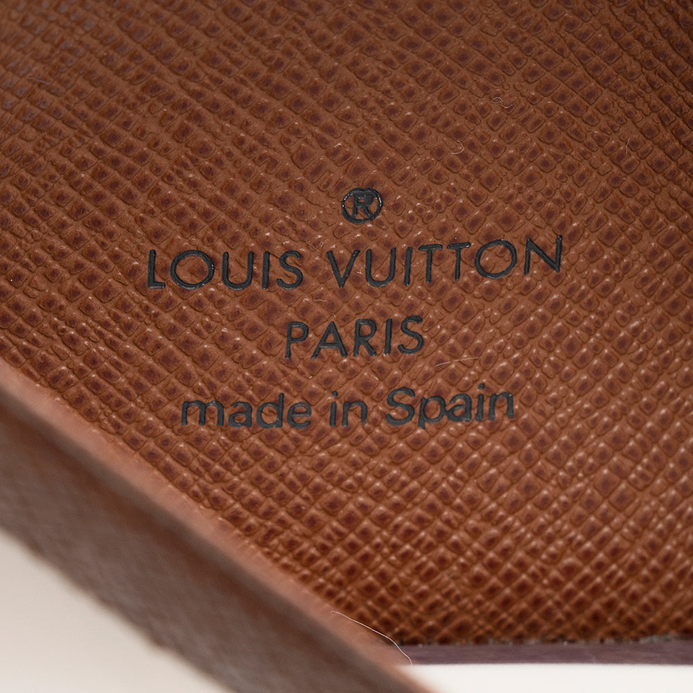 Louis Vuitton Monogram Canvas Two Card Holder Wallet (SHF-20091)