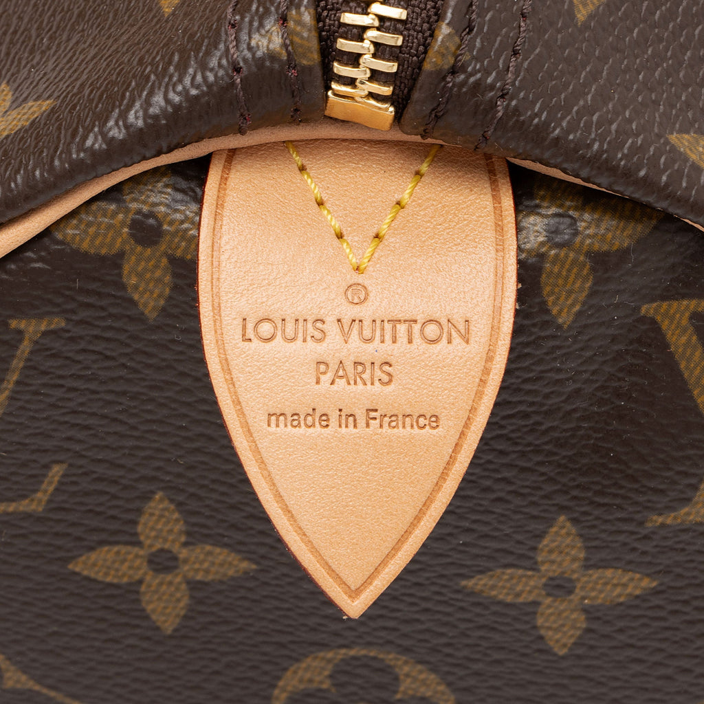 Louis Vuitton Monogram Canvas V Speedy 30 Satchel (SHF-QklCYN)