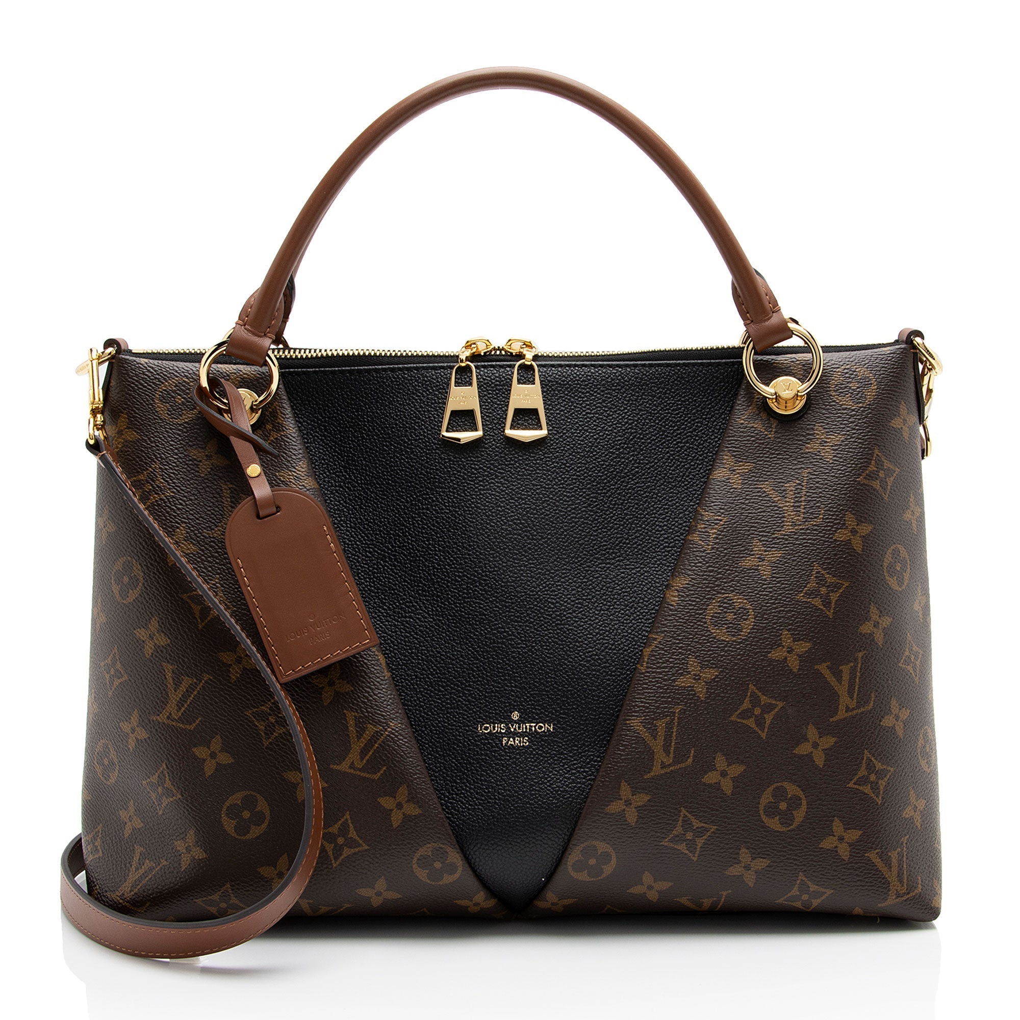 Louis Vuitton Monogram Canvas V Tote MM (SHF-mj9iOY)