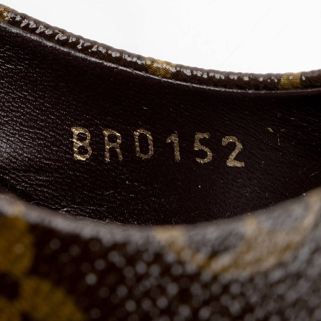 Louis Vuitton Monogram Canvas Vanity Peep Toe Pumps - Size 8.5 / 38.5 (SHF-yFfMg2)