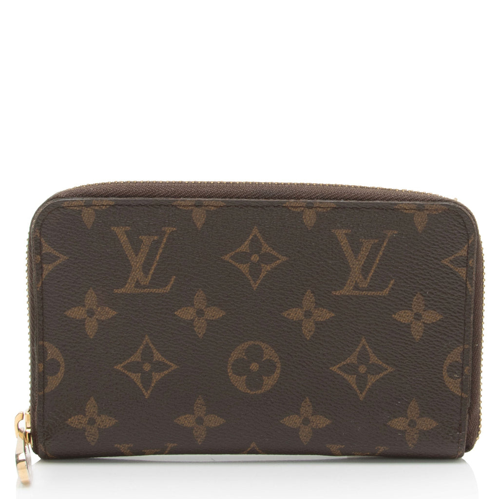 Louis Vuitton Monogram Canvas Vertical Compact Zippy Wallet (SHF-ld6R12)