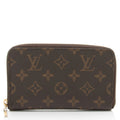Louis Vuitton Monogram Canvas Vertical Compact Zippy Wallet (SHF-ld6R12)