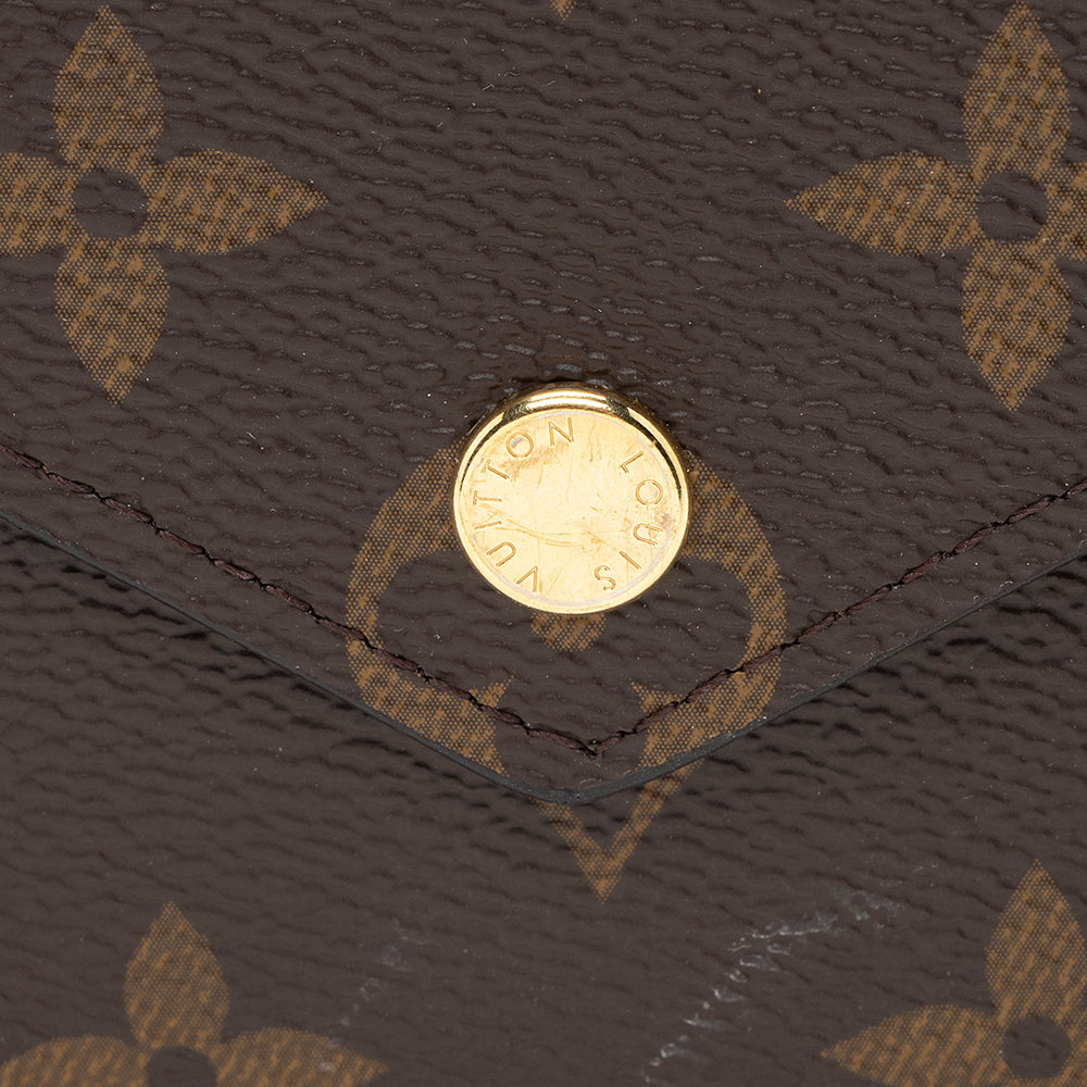 Louis Vuitton Monogram Canvas Victorine Wallet (SHF-19367)