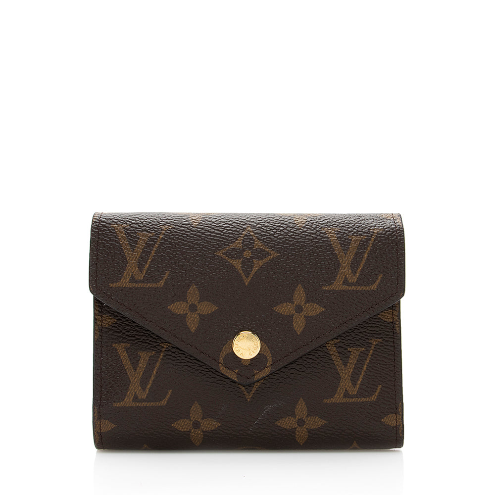 Louis Vuitton Monogram Canvas Victorine Wallet (SHF-19367)