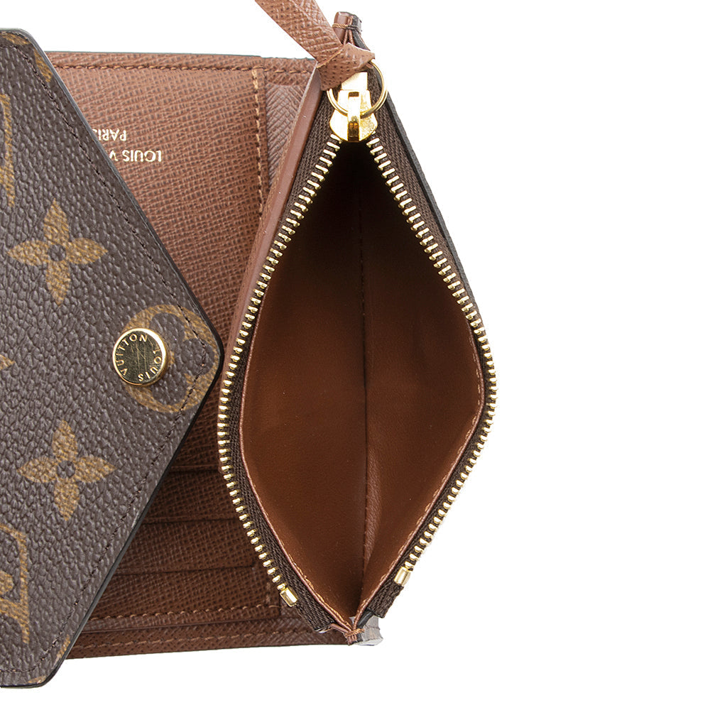 Louis Vuitton Monogram Canvas Victorine Wallet (SHF-22544)