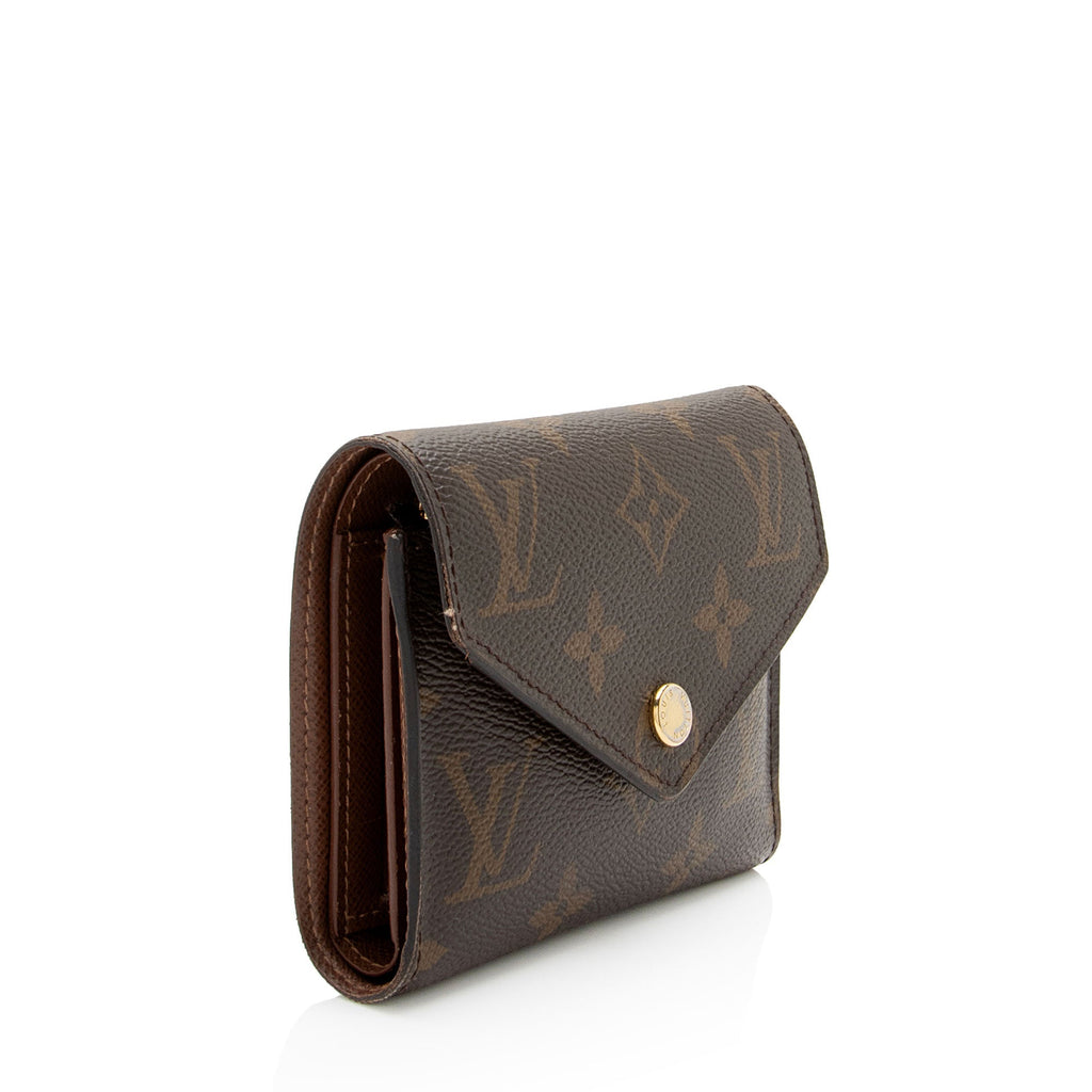 Louis Vuitton Monogram Canvas Victorine Wallet (SHF-7ha4BL)