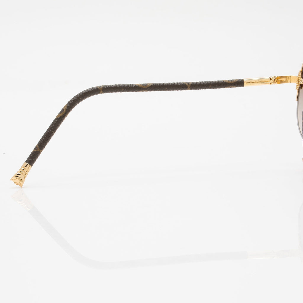 Louis Vuitton Monogram Canvas Viola Pilote Petite Sunglasses (SHF-jGPxdH)